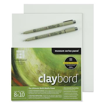 Open in modal - Ampersand Claybord and Pigma Micron Pen Pack (Pens on boards)