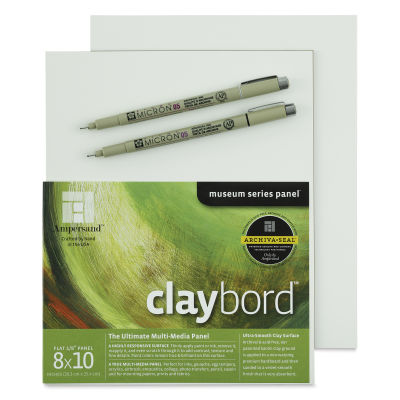 Ampersand Claybord and Pigma Micron Pen Pack (Pens on boards)