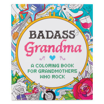 Badass Grandma Coloring Book (front cover)