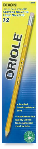 Oriole Pencils, Box of 12