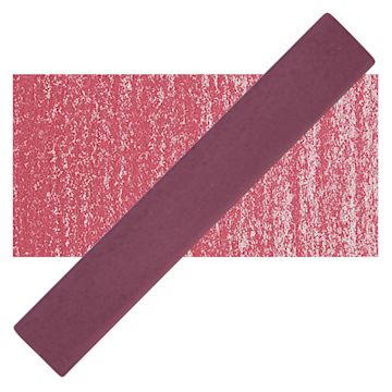 Open in modal - Holbein Artists' Soft Pastel - Crimson 2 pastel and swatch
