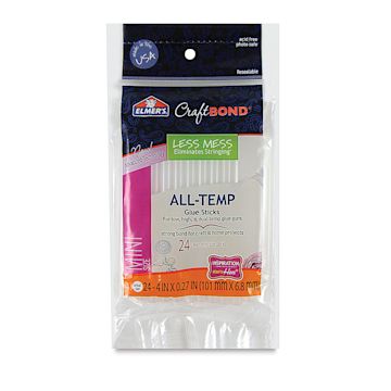 Open in modal - Elmer's CraftBond All-Temp Glue Sticks  - Mini Size 5/16", 4" Length, Pkg of 24