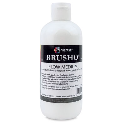 Brusho Flow Medium - Front of 300 ml Bottle