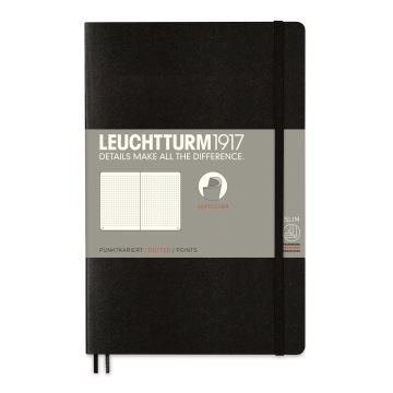 Leuchtturm1917 Dotted Softcover Notebook - Black, 5" x 7-1/2"