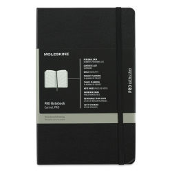 Moleskine Pro Collection Notebook - Large, Black, Hard Cover, 8-1/4" x 5"