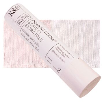 Open in modal - R&F Pigment Stick - Scarlet Extra Pale, 188 ml stick and swatch