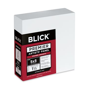 Open in modal - Blick Premier Artists' Panel - Gallery Cradle, 1-1/2", 5" x 5" side view