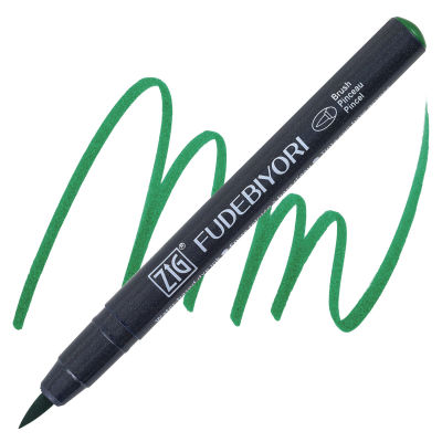 Zig Fudebiyori Brush Pen - Green