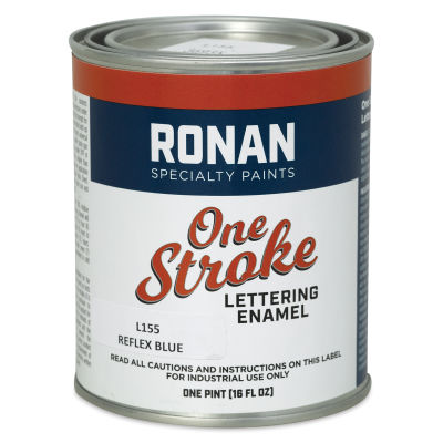 Ronan One Stroke Lettering Enamel - Reflex Blue, Pint