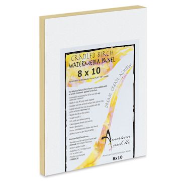 Open in modal - American Easel WaterMedia Panel - 8" x 10", Traditional Profile 7/8"