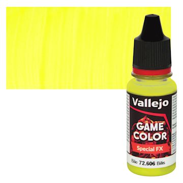 Open in modal - Vallejo Acrylic Xpress Color Paint - Bile - Bottle and Swatch