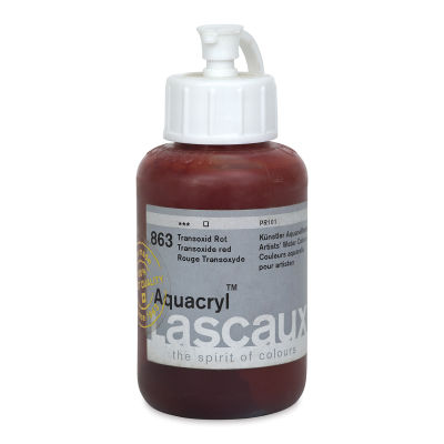 Lascaux Aquacryl Artists' Watercolors - Transoxide Red, 85 ml Bottle
