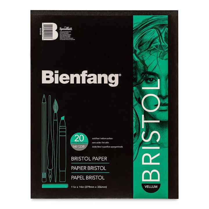 Bienfang Bristol Pad 11" x 14", Vellum, 20 Sheets BLICK Art Materials