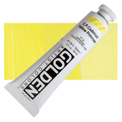 Golden Heavy Body Artist Acrylics - Cadmium Yellow Primrose, 2 oz Tube