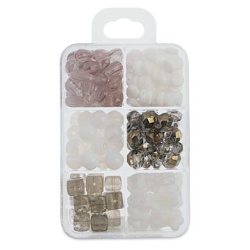 Open in modal - John Bead Czech Glass Bead Recipe Box - Ice Wine - back
