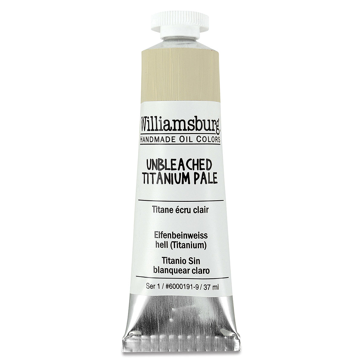 Williamsburg Handmade Oil Paint - Titanium White, 37 ml tube