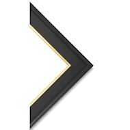 Blick Simplon Frame with Liner - 8" x 8" x 5/16", Black/Gold