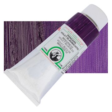 Open in modal - Old Holland Classic Oil Color - Manganese Violet Blueness, 125 ml tube and swatch
