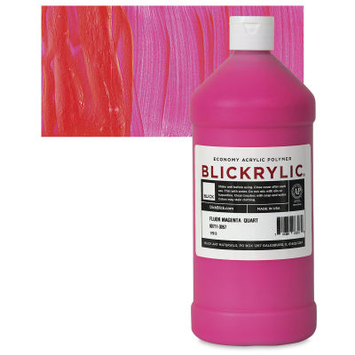 Blickrylic Student Acrylics - Fluorescent Magenta, Quart