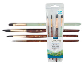 Princeton Neptune Series 4750 Synthetic Squirrel Brush - Travel Round, Set  of 4, BLICK Art Materials