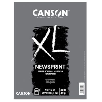 Open in modal - Canson XL Newsprint Pad - 9" x 12", 100 Sheets