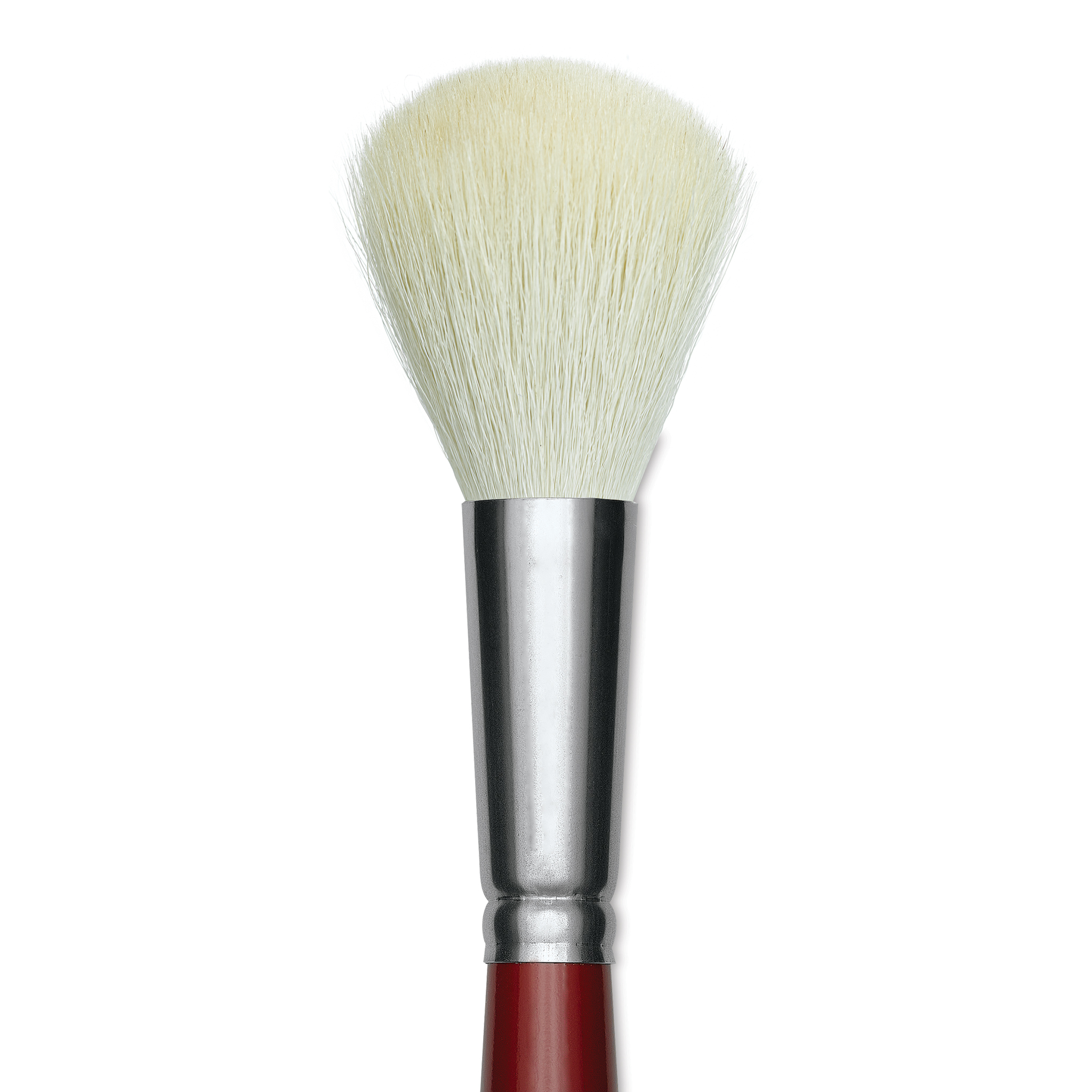 Silver Brush Mop Paint Brush 1 Oval Bristle Goat Hair Dark Red - Office  Depot