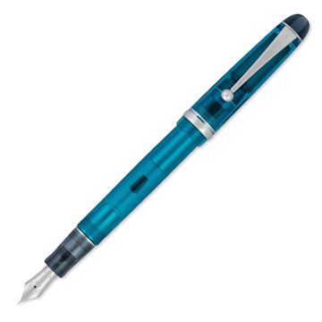 Open in modal - Pilot Custom 74 Fountain Pen - Teal, Fine, cap off