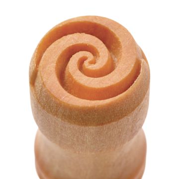 Open in modal - MKM Pottery Tools Round Stamp - SCS-121, Spiral 2, Small
