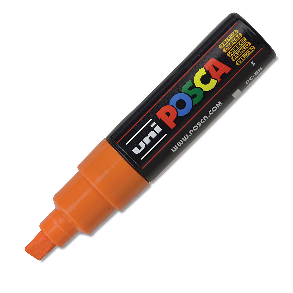 Uni Posca Paint Markers - Warm Tone Colors, Set of 8, Medium Tip, 2.5 mm 