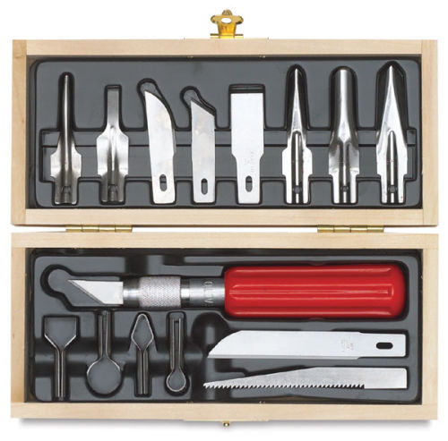  X-Acto - X5087 X-ACTO Hobbytool Set, Deluxe 30 Piece Set, Great  for Arts and Crafts, including Pumpkin Carving Silver : Arts, Crafts &  Sewing