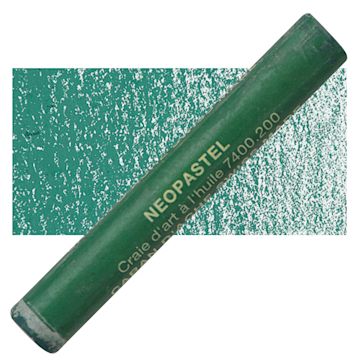 Open in modal - Caran d'Ache Neopastel - Bluish Green pastel and swatch