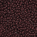 John Bead Czech Glass Seed Beads - Dark Brown, Opaque, 10/0, 22 g vial