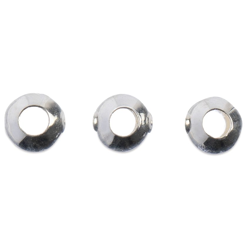 John Bead Must Have Findings Metal Spacer Beads Pkg of 115, Silver, 4