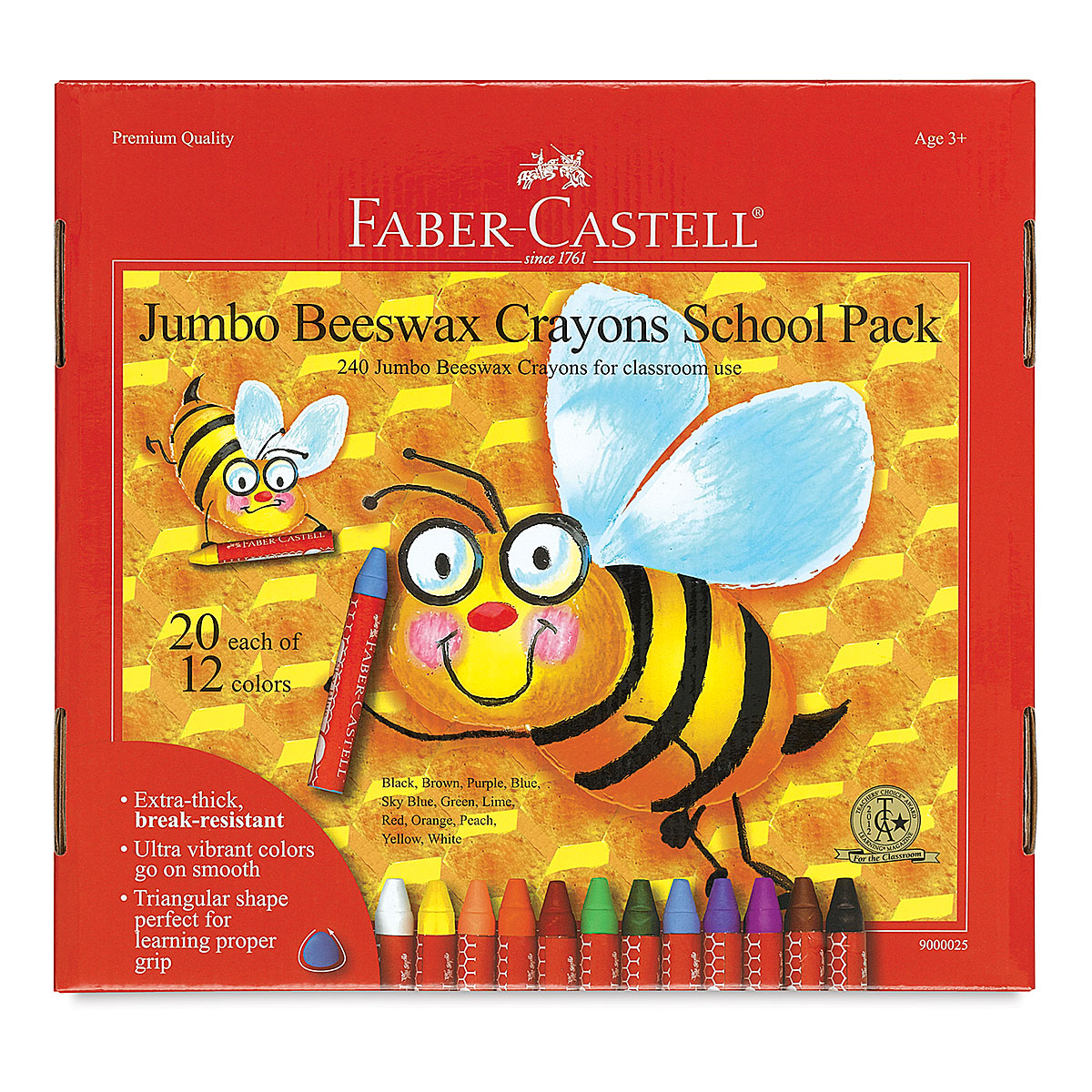 World Colors Beeswax Crayons, 15 Count