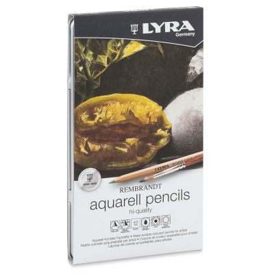 Lyra Rembrandt Aquarell Pencil Sets - Front of package of 12 Pencils