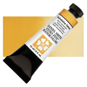 Daniel Smith Extra Fine Watercolor - Isoindoline Yellow, 15 ml, Tube with Swatch