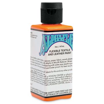 Open in modal - Alpha6 AlphaFlex Textile and Leather Paint - Dark Orange, 147 ml, Bottle