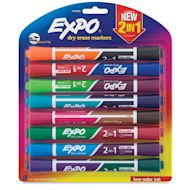 Expo 2-in-1 Dry Erase Markers