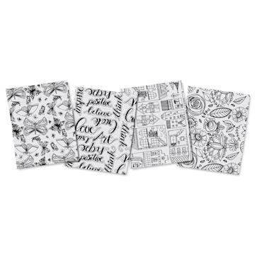 Open in modal - Grafix Artist Series Shrink Film, four sheets laid out created by Art by Marlene