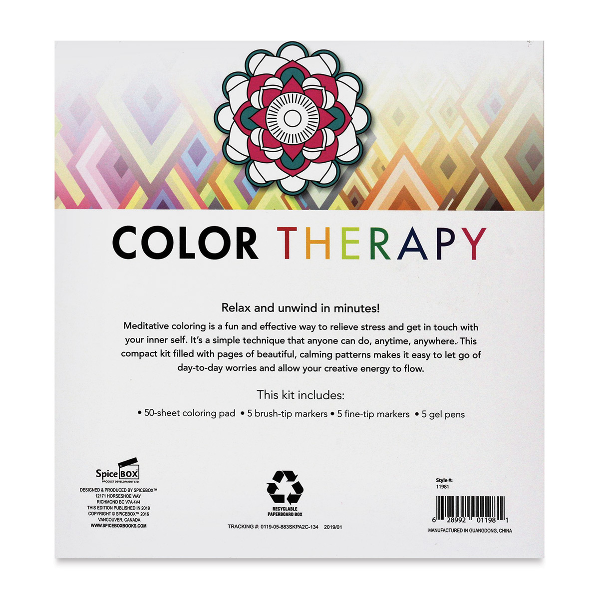Promo Color Therapy Adult Coloring Books (24 Sheets)