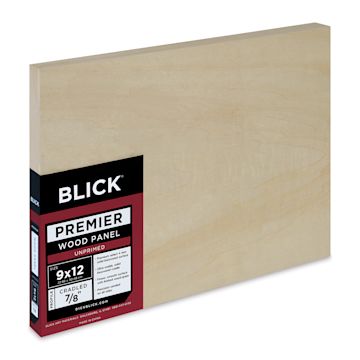 Open in modal - Blick Premier Wood Panel - 9'' x 12'', 7/8'' Traditional Profile, Cradled (side view)
