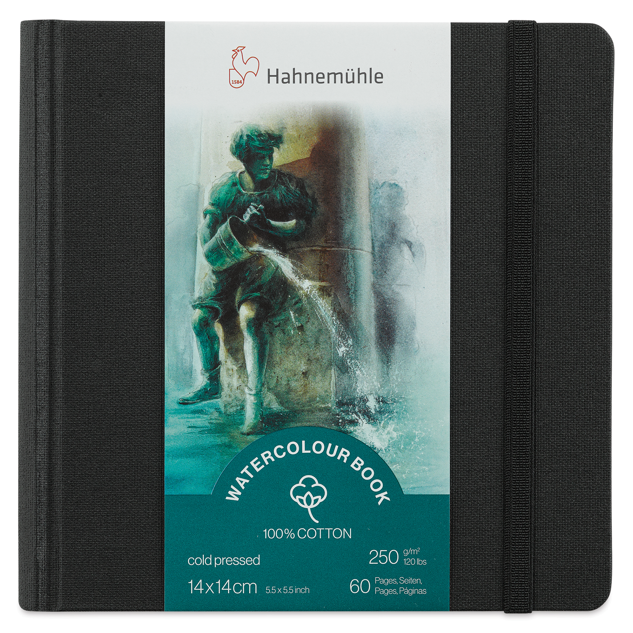 Watercolor Sketchbook by Hahnemühle, 100% Cotton Paper, 120lb/250gsm –  Greenleaf & Blueberry