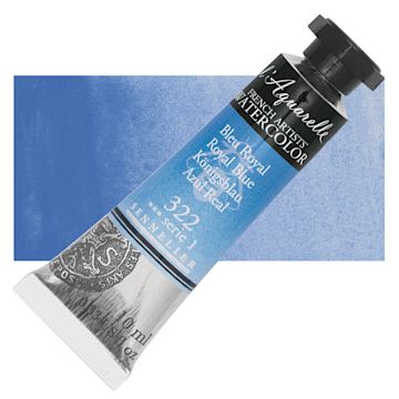 Open in modal - Sennelier French Artists' Watercolor - Royal Blue, 10 ml Tube and swatch