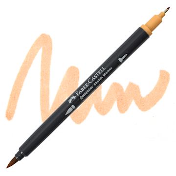 Open in modal - Faber-Castell Goldfaber Sketch Dual-Tip Marker - 186 Terracotta, swatch and marker