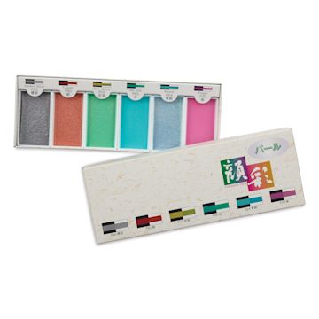 Open in modal - Aitoh Japanese Watercolor - Unique Metallic Colors, Set of 6
