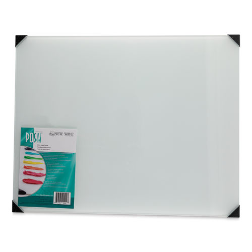 New Wave Posh Glass Tabletop Palette - 12'' x 16'', White