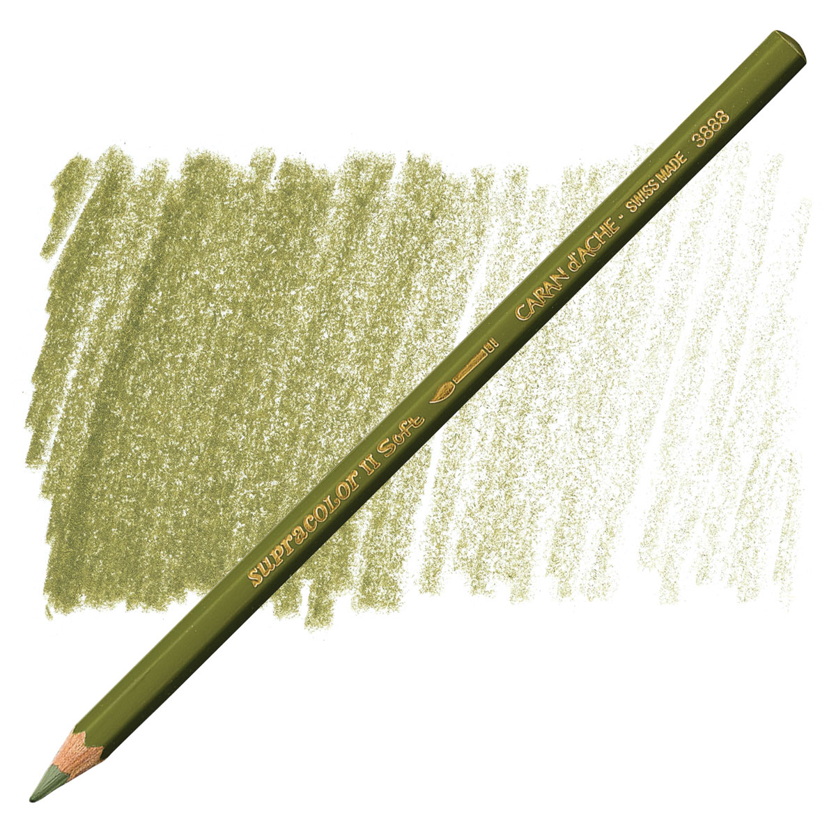 Caran D'Ache Supracolor Wasserfarbstifte – Weicher Olivton, Leuchtende Farben, 3,8 Mm Dicke Mine