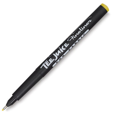 Jacquard Tee Juice Fabric Markers - Yellow Fine Point marker at angle