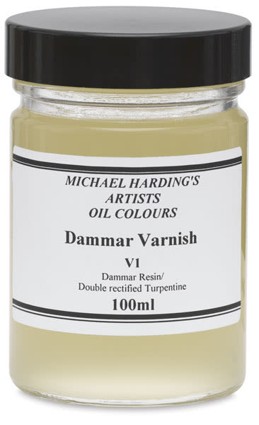 Dammar Varnish - Front of 100 ml Bottle