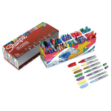 Sharpie The Ultimate Collection Markers - Set of 115, contents laid out